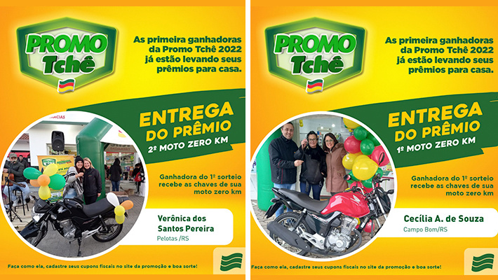 Ganhadores Promo Tchê 2022