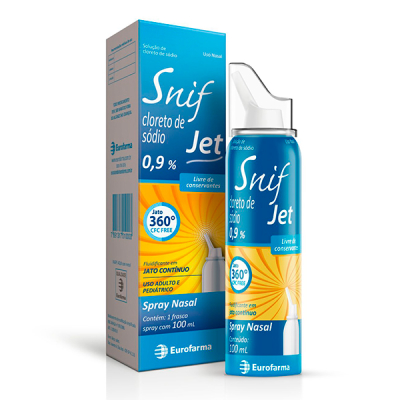 Snif Jet 0,9% Cloreto de Sódio Spray Nasal