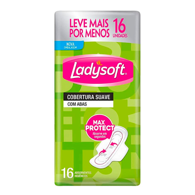 Ladysoft Absorvente Normal Suave com Abas