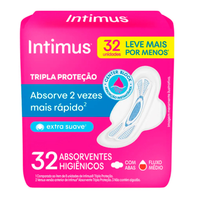Intimus Absorvente Tripla Proteção 32 Unid.