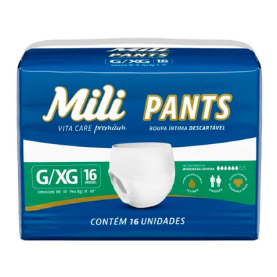 Mili Roupa Íntima Vita Care Pants 16 Unid.