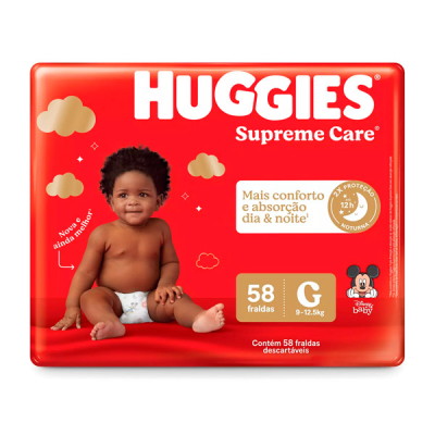 Huggies Fraldas Supreme Care Hiper