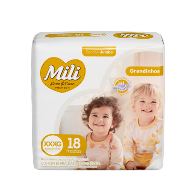 Mili Fralda Love&Care Grandinhos XXXG