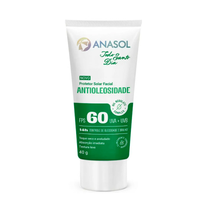 Anasol Protetor Solar Facial TSD Antioleosidade FPS 60
