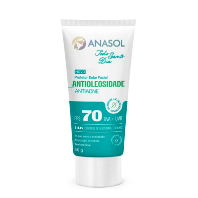 Anasol Protetor Solar Facial TSD Antioleosidade Antiacne FPS 70
