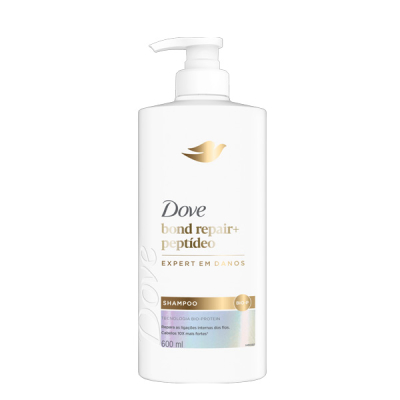 Dove Shampoo Pump Bond Repair + Peptídeo